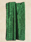 Emerald Green Silk Moiré Fabric – 50/50 Silk Cotton Blend | Ottoman-Inspired Textile