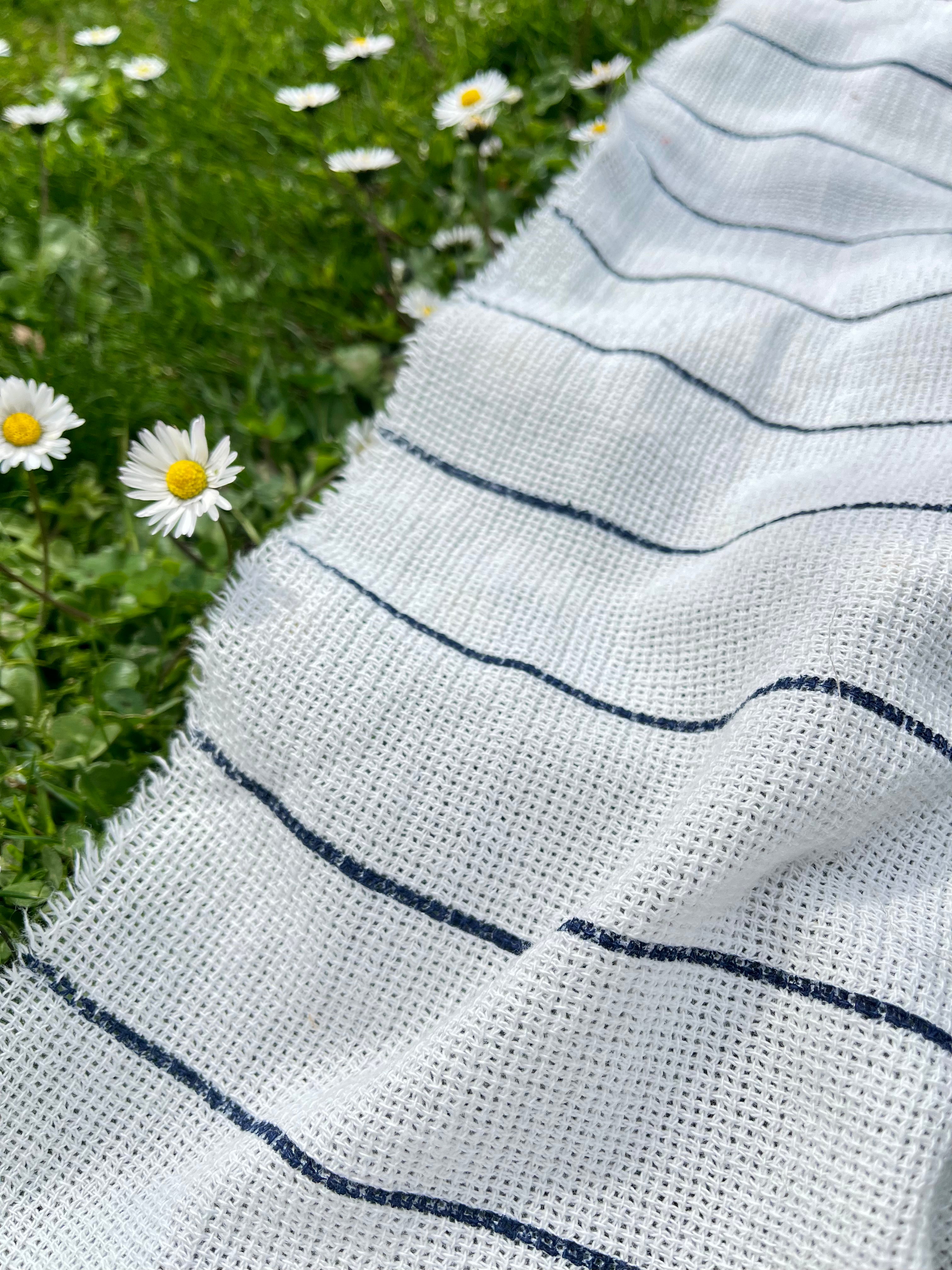 Organic Cotton Washed Softened Etamine Fabric.
