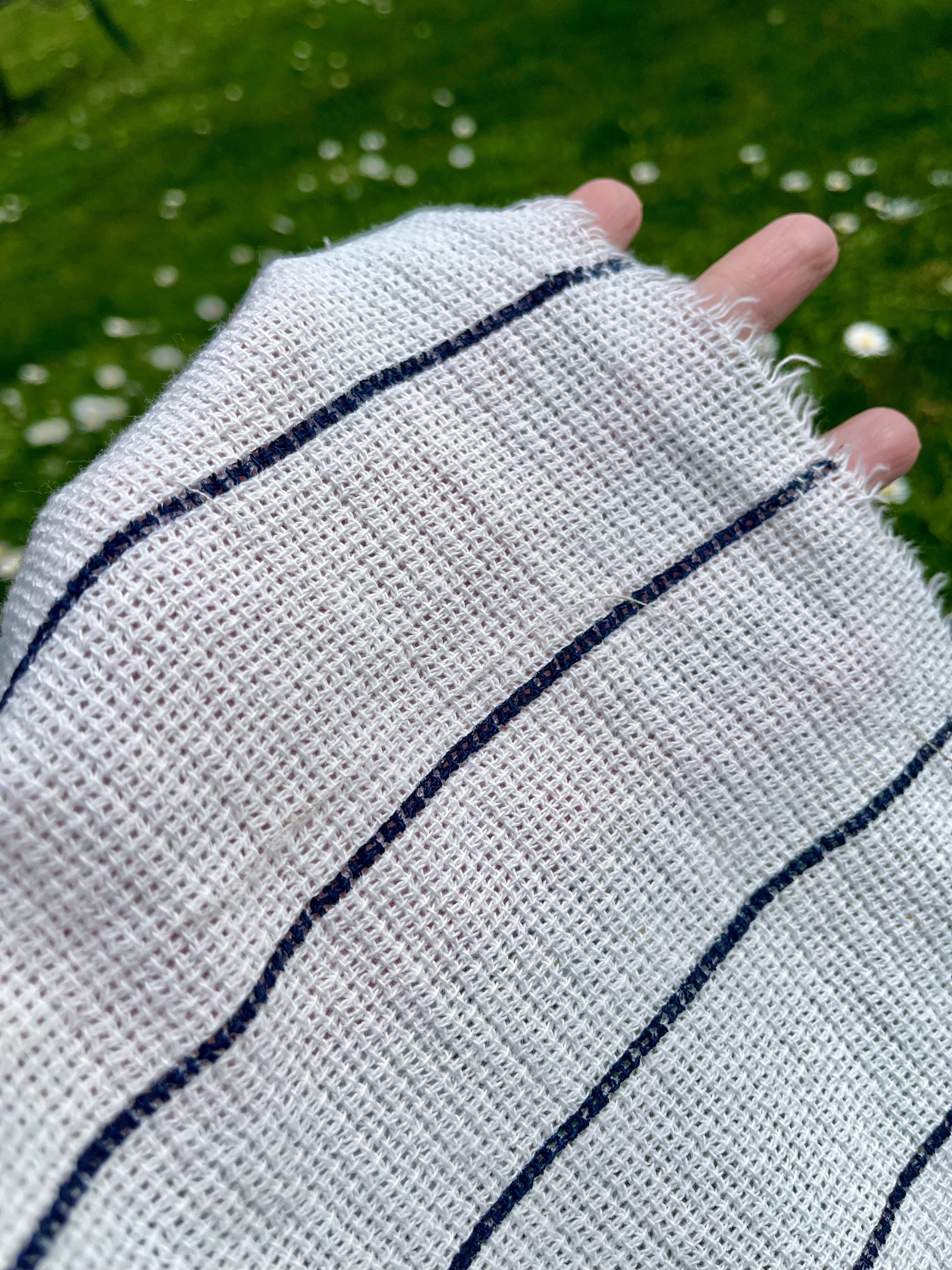Organic Cotton Washed Softened Etamine Fabric.
