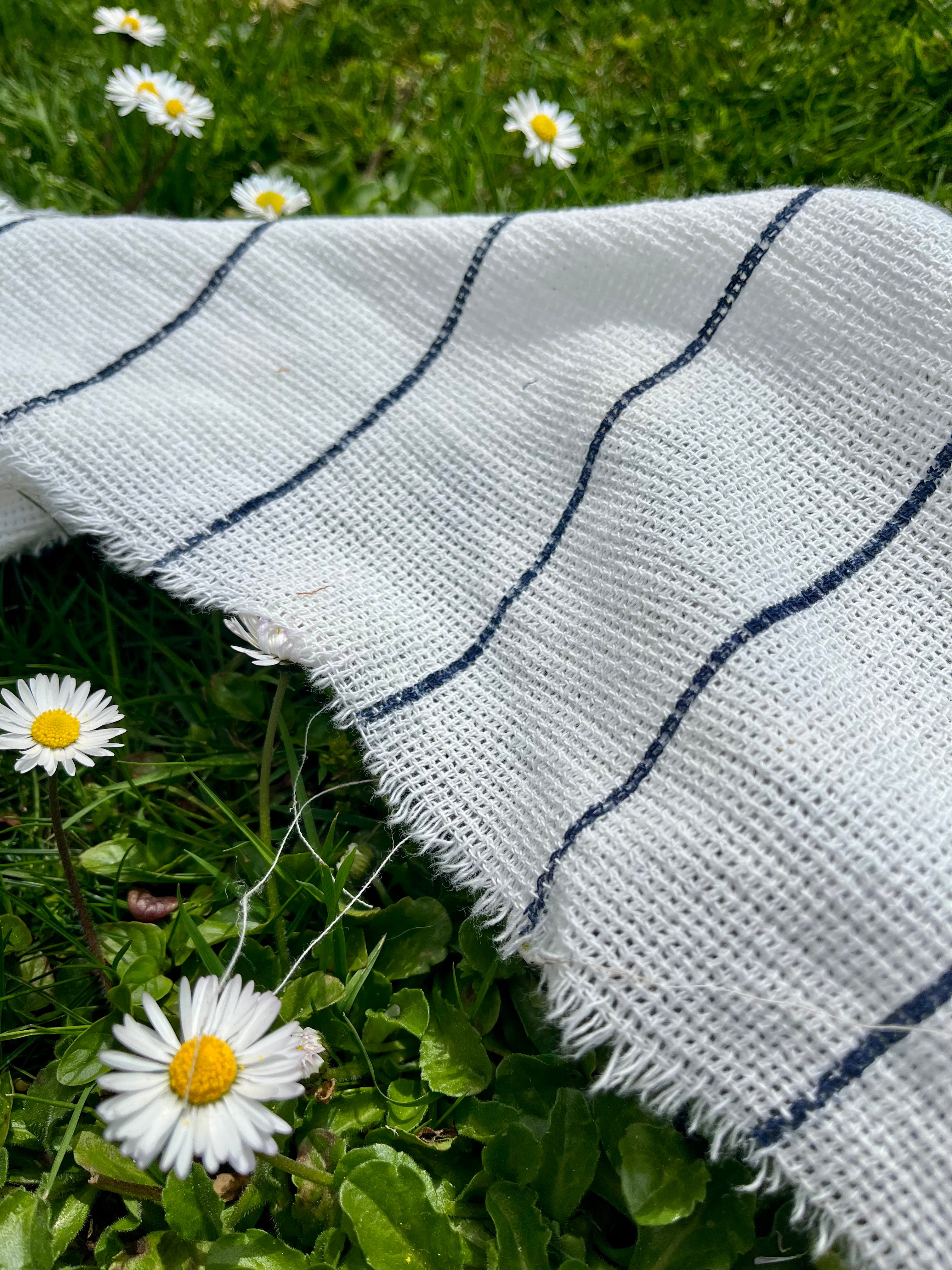 Organic Cotton Washed Softened Etamine Fabric.