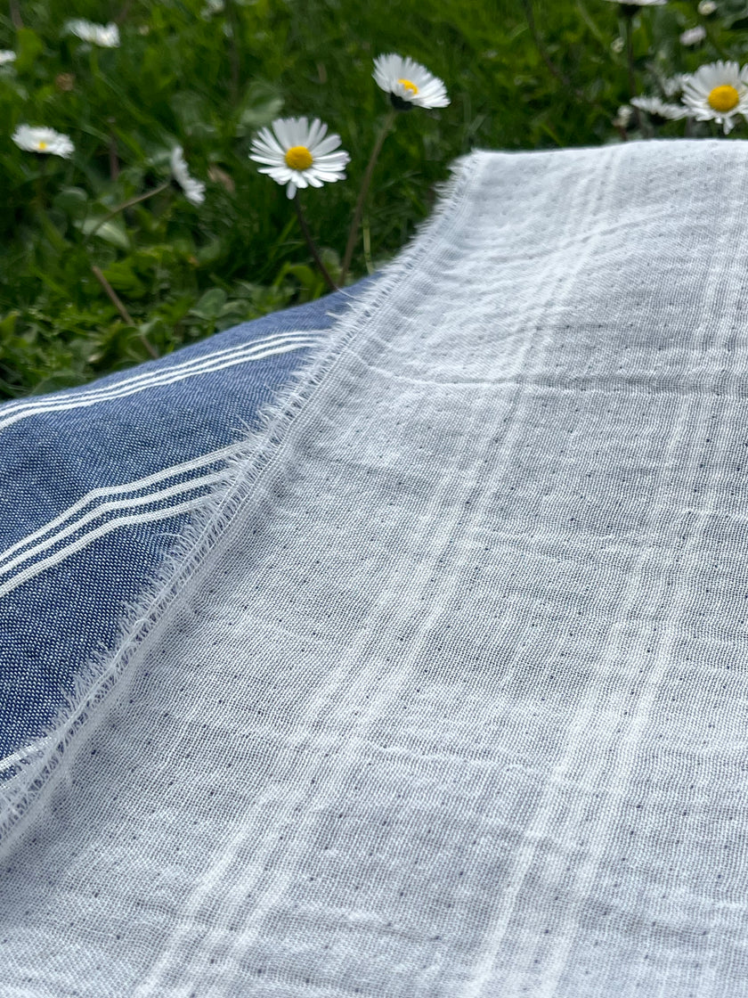 Metre ile Muslin Kumaş - Organik Muslin Kumaş - Bebek Pamuklu Muslin - Metre ile 2 Katlı Tül Kumaş, 150 CM GENİŞLİK. Yenidoğan Battaniyesi.