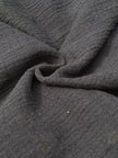 Gauze Organic Cotton, Cheesecloth Fabric By The Yard. Black - Undyed.