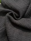 Gauze Organic Cotton, Cheesecloth Fabric By The Yard. Black - Undyed.
