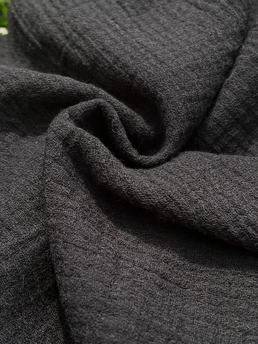 Hollow Mesh Organik Pamuklu Kumaş, Bej Beyaz Balıksırtı Desenli Şeffaf Kırışık Şeffaf Pamuklu Kumaş