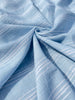Cotton Light Weight Blue Yarn Dyed Fabric With Pin Stripes.