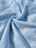 Cotton Light Weight Blue Yarn Dyed Fabric With Pin Stripes.