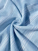 Cotton Light Weight Blue Yarn Dyed Fabric With Pin Stripes.
