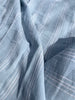 Cotton Light Weight Blue Yarn Dyed Fabric With Pin Stripes.