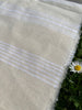Soft Fluid Wide Striped Mid Weight Softened Linen Cotton Fabric By The Yard
