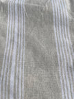Soft Fluid Wide Striped Mid Weight Softened Linen Cotton Fabric By The Yard
