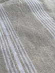 Soft Fluid Wide Striped Mid Weight Softened Linen Cotton Fabric By The Yard