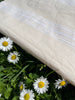 Soft Fluid Wide Striped Mid Weight Softened Linen Cotton Fabric By The Yard
