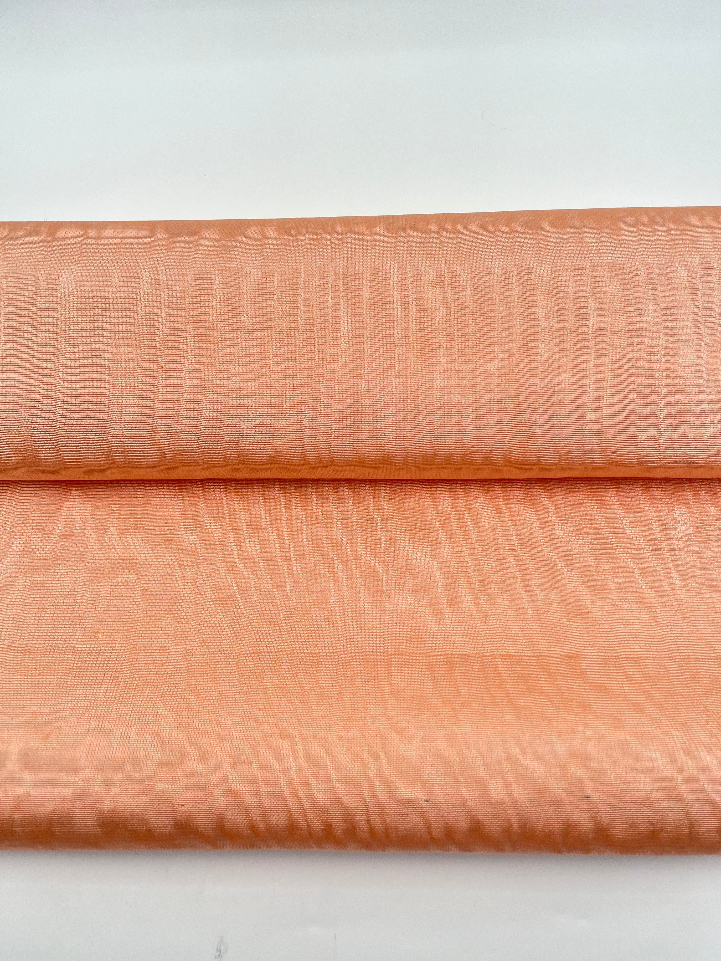 Peach Fuzz Silk Fabric, Moire Silk Fabric, Silk By The Yard. Watermark ...