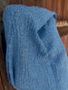 Indigo Blue Textured Sheer Linen Fabric