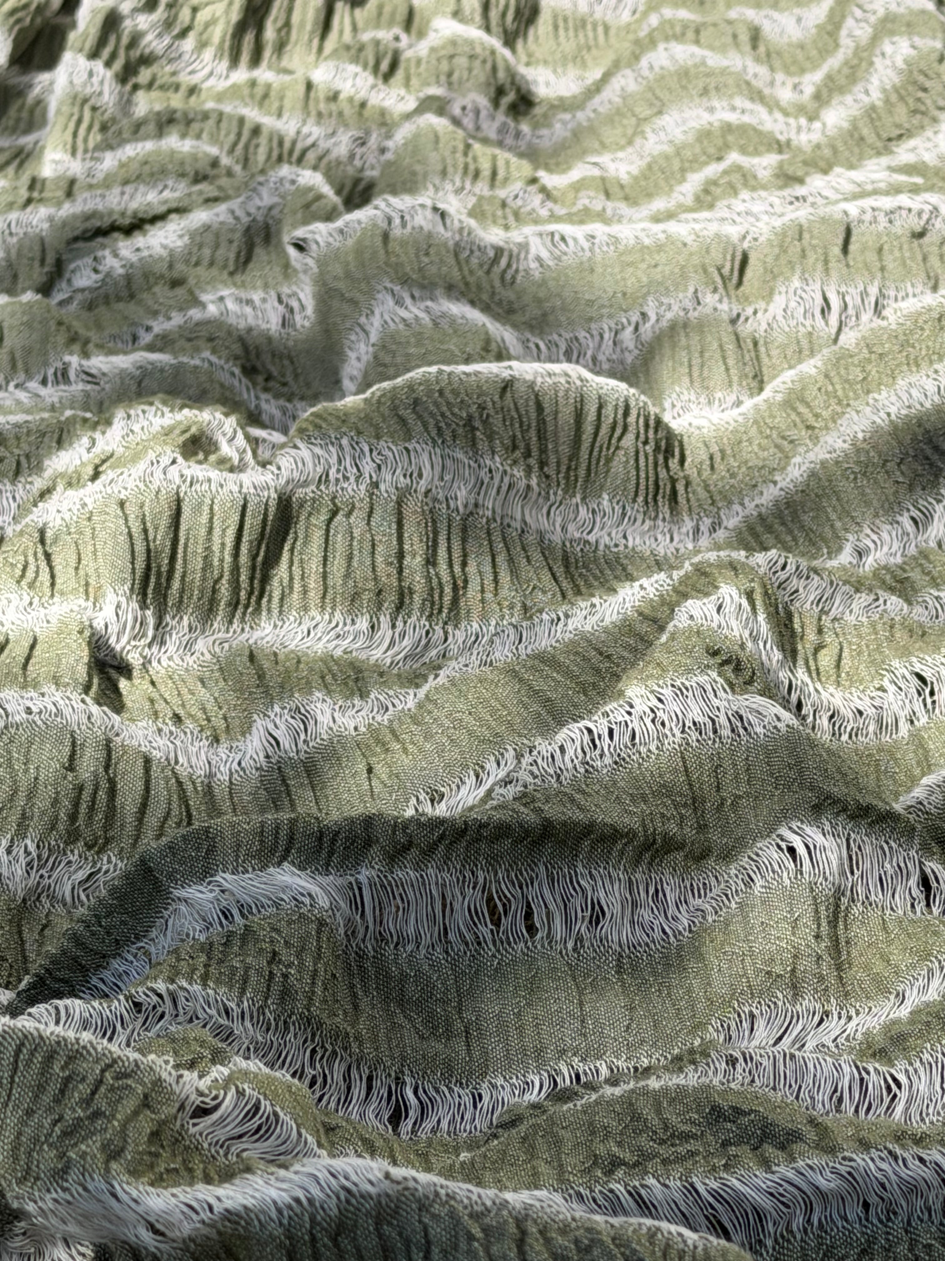 Premium Handwoven Loose Weave Crinkle Cotton Fabric | Resort Wear Textile