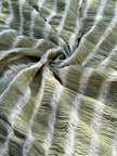 Premium Handwoven Loose Weave Crinkle Cotton Fabric | Resort Wear Textile