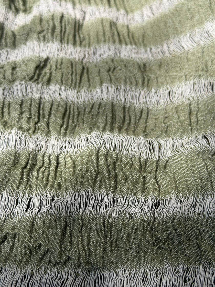 Premium Handwoven Loose Weave Crinkle Cotton Fabric | Resort Wear Textile
