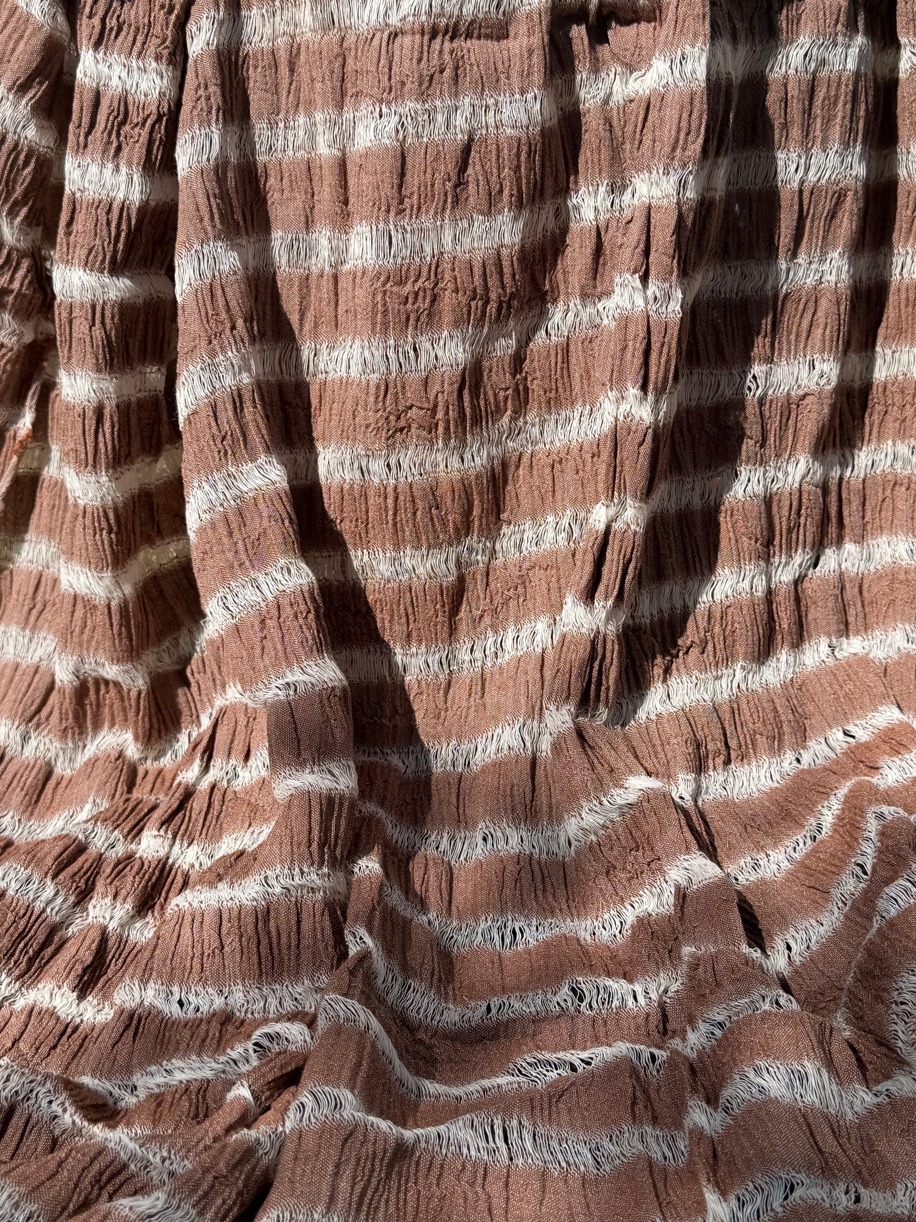 Premium Handwoven Loose Weave Crinkle Cotton Fabric | Resort Wear Textile