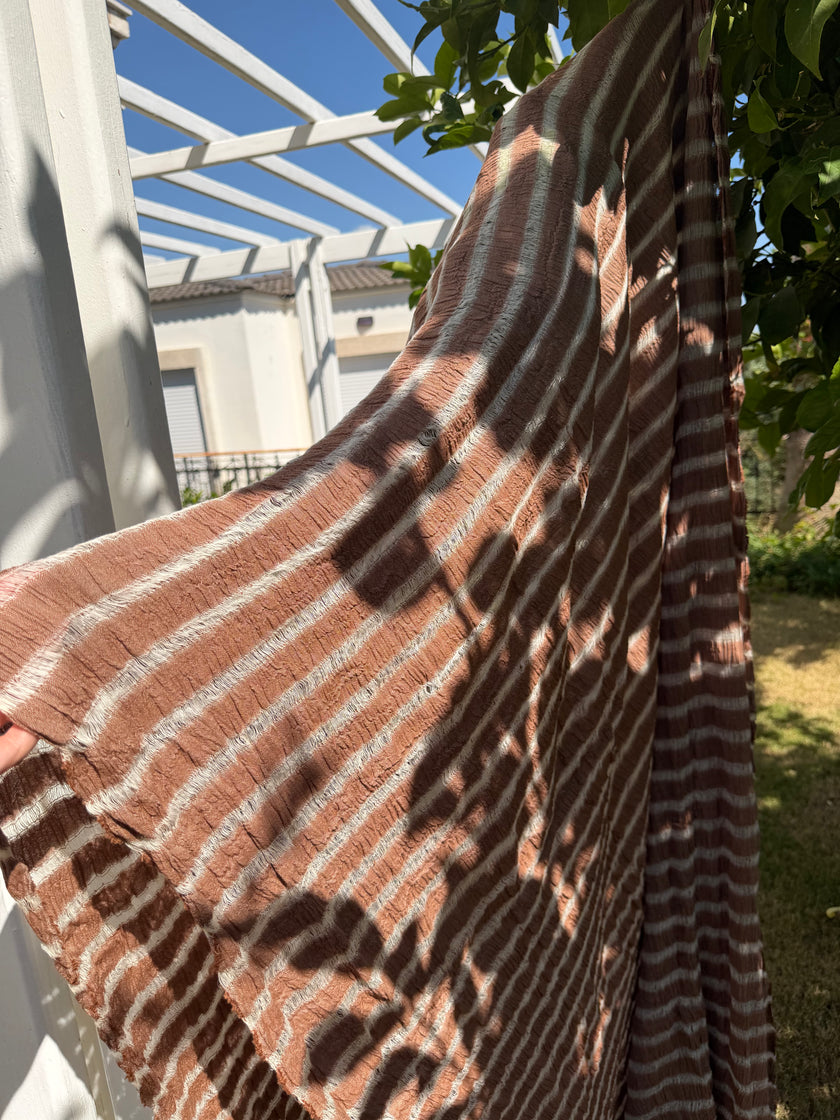 Premium Handwoven Loose Weave Crinkle Cotton Fabric | Resort Wear Textile