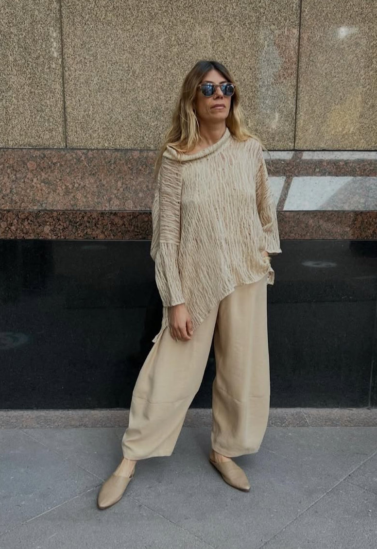 Metre Keten Kumaş, Organik Pamuklu Kumaş, Dokulu El Dokuma Yarı Şeffaf Doğal Kumaşlar.