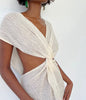 Tissu en lin par cour, tissu en coton biologique, tissus naturels semi-transparents texturés / non blanchis, blanc ivoire.