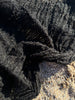 Black Textured Linen Fabric By The Yard Natural Fabrics.