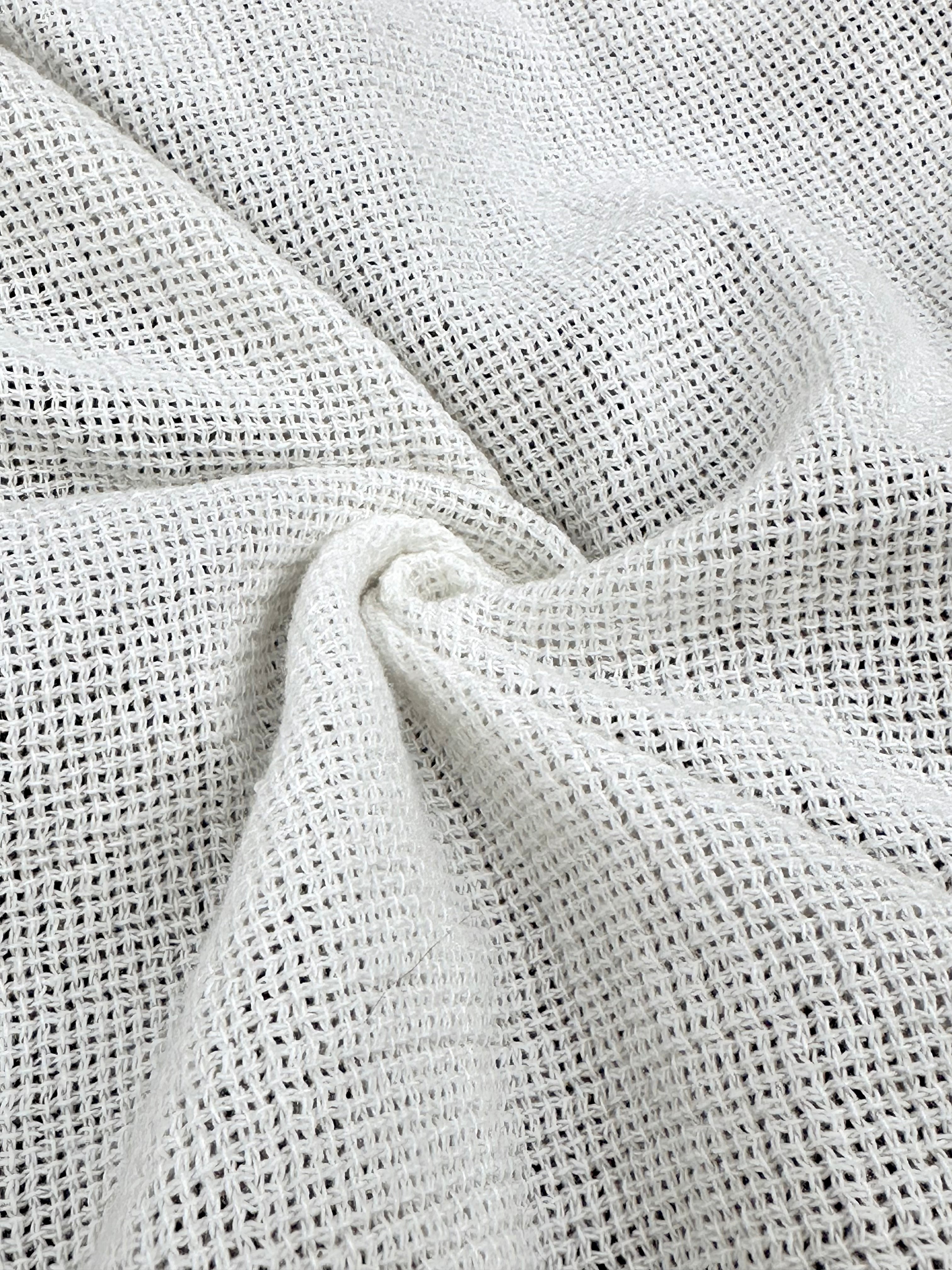 Organic Cotton Washed Softened Etamine Fabric.
