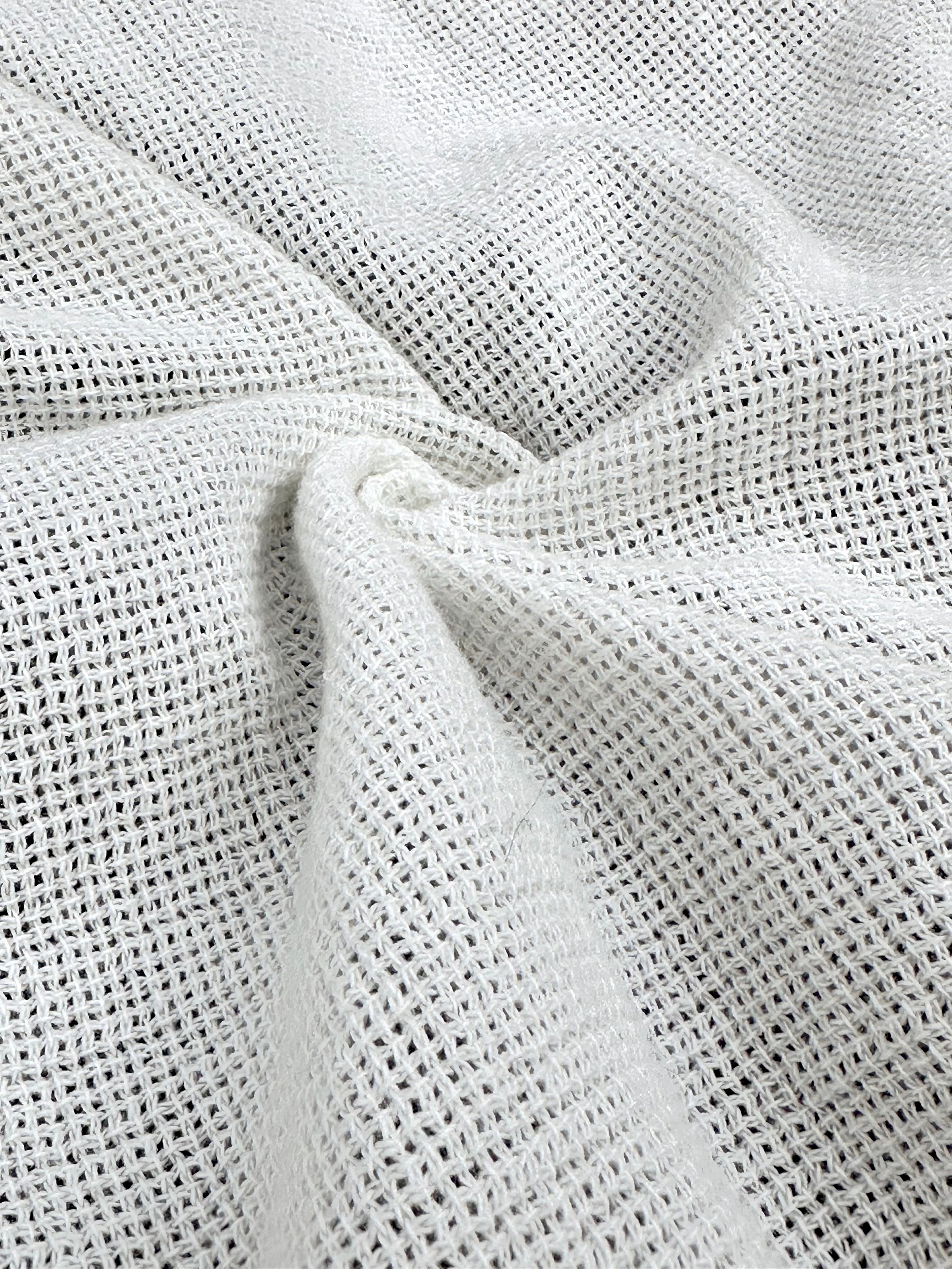 Organic Cotton Washed Softened Etamine Fabric.