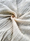 Gauze Organic Cotton, Cheesecloth Fabric By The Yard. Black - Undyed.