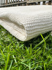 Softened Organic Cotton Waffle Fabric By The Yard.