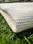 Softened Organic Cotton Waffle Fabric By The Yard.
