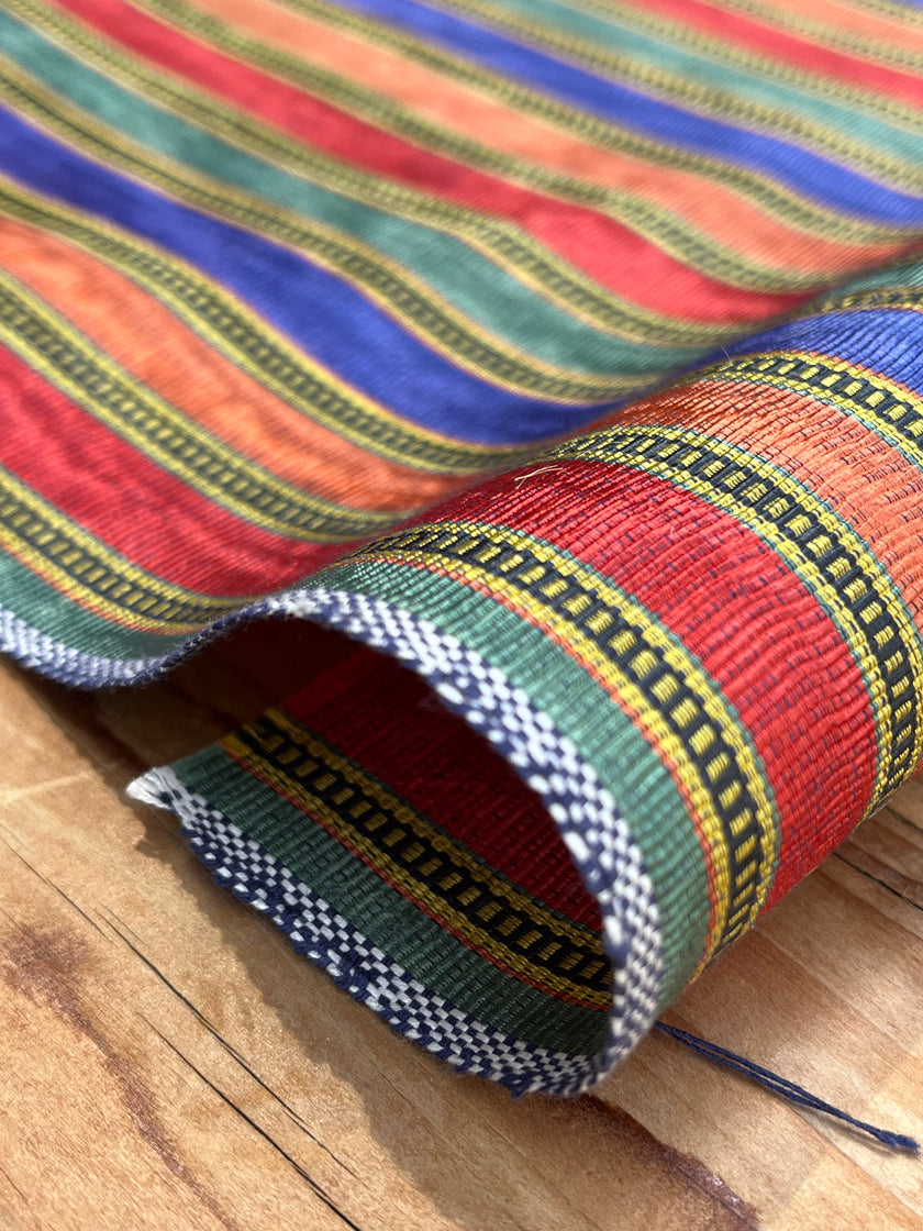 Striped Pattern Moiré Fabric By The Yard – Luxurious Silk  For Interior Design & Special Sewing Projects. / 24 inches - 60 cm Width