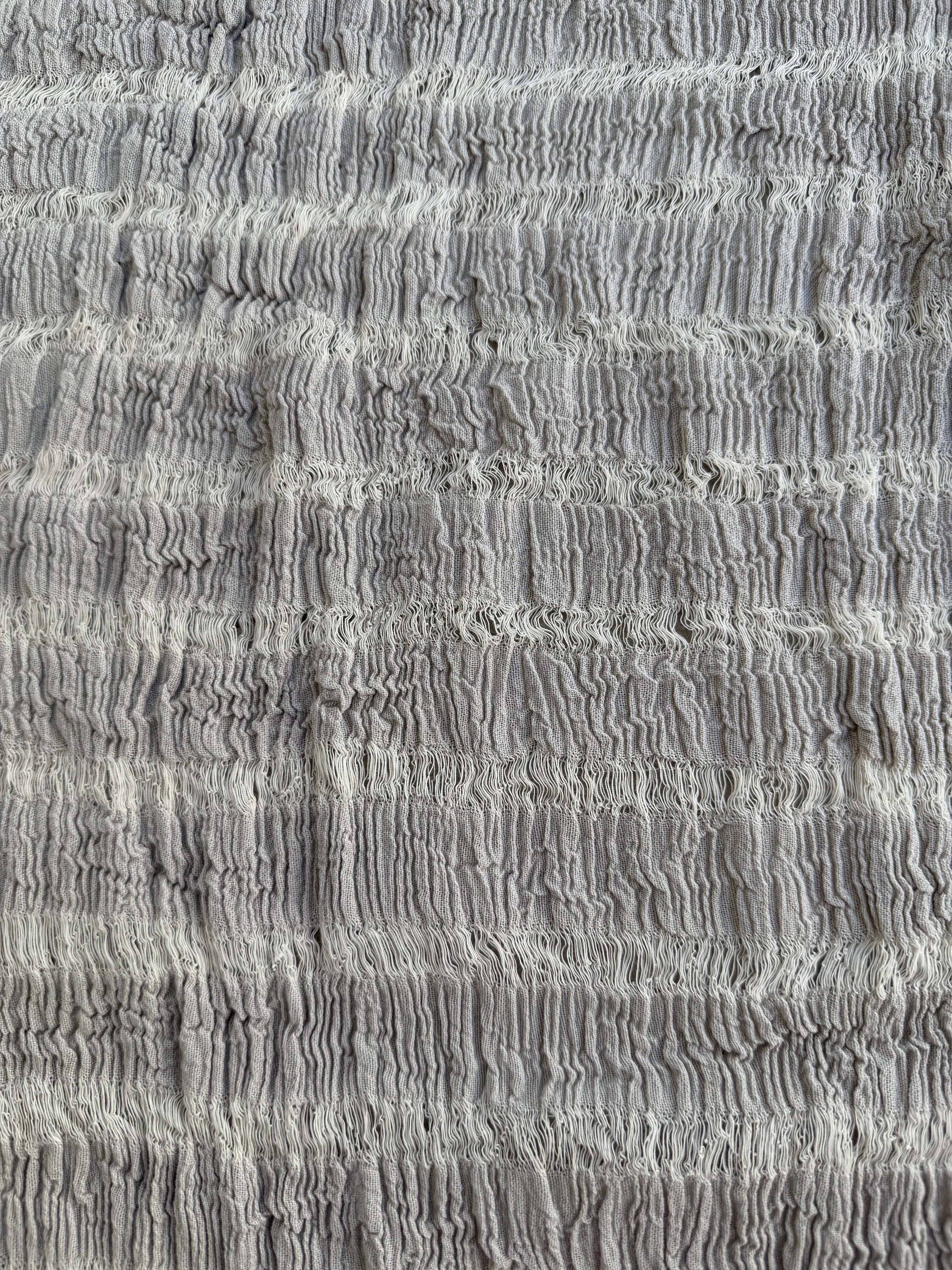 Premium Handwoven Loose Weave Crinkle Cotton Fabric | Resort Wear Textile
