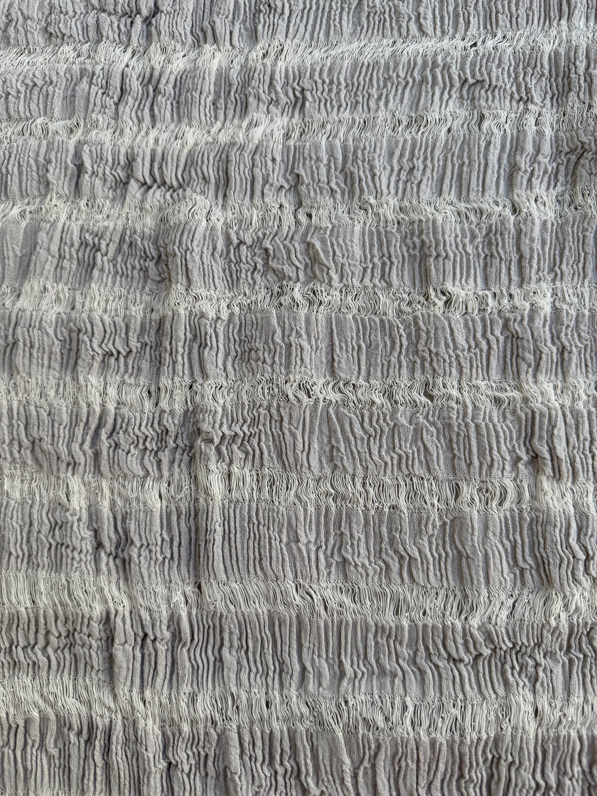 Premium Handwoven Loose Weave Crinkle Cotton Fabric | Resort Wear Textile