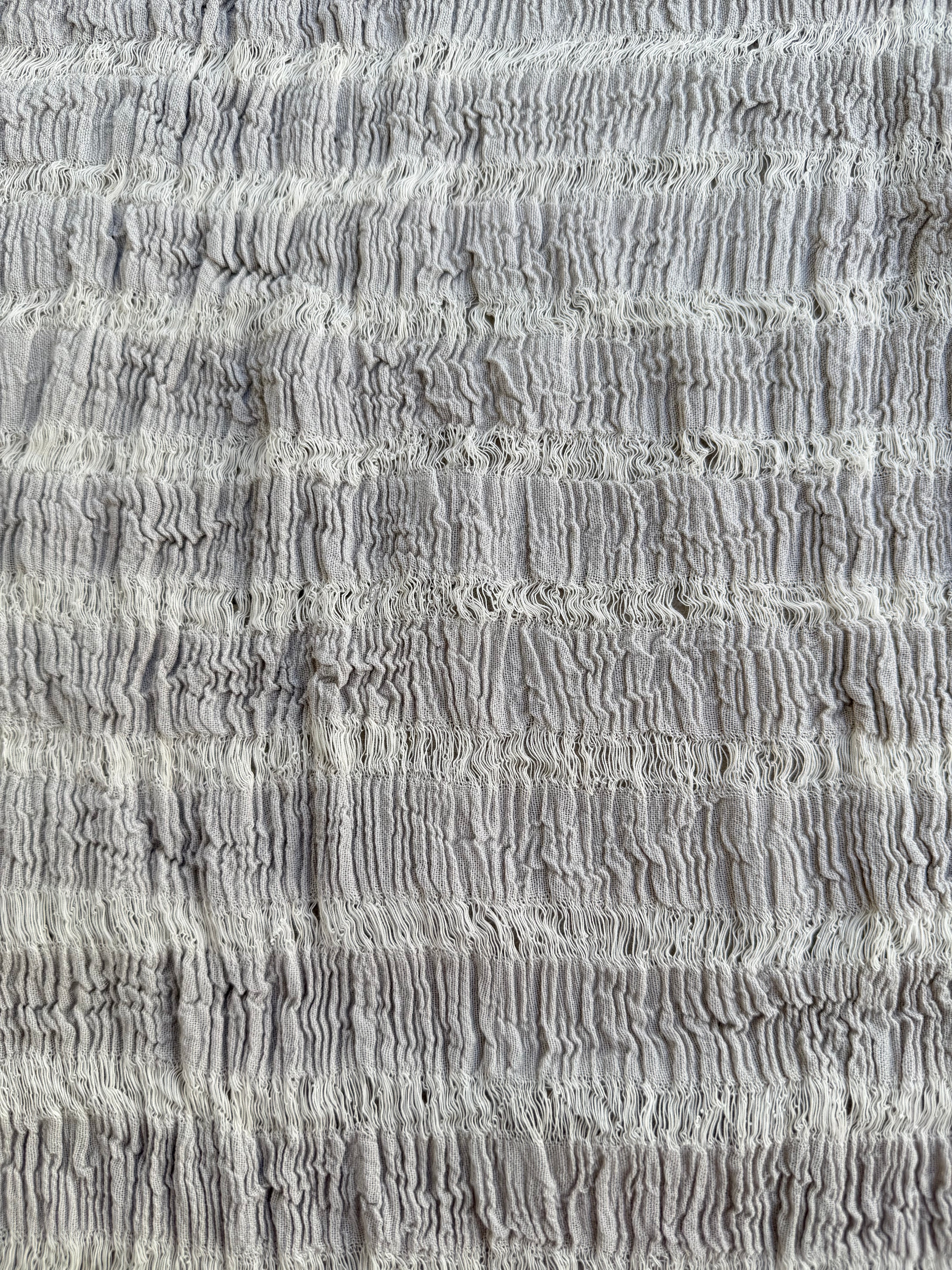 Premium Handwoven Loose Weave Crinkle Cotton Fabric | Resort Wear Textile
