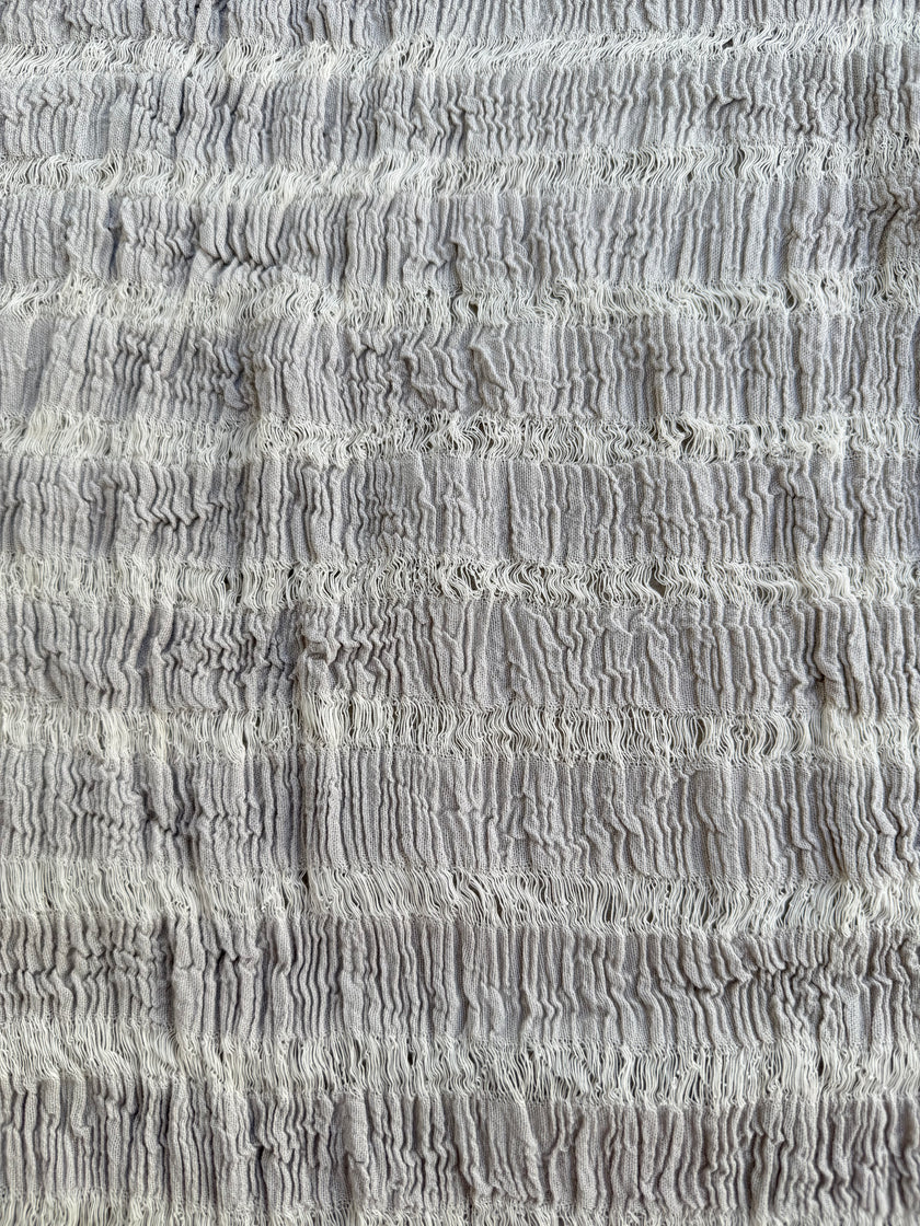 Premium Handwoven Loose Weave Crinkle Cotton Fabric | Resort Wear Textile