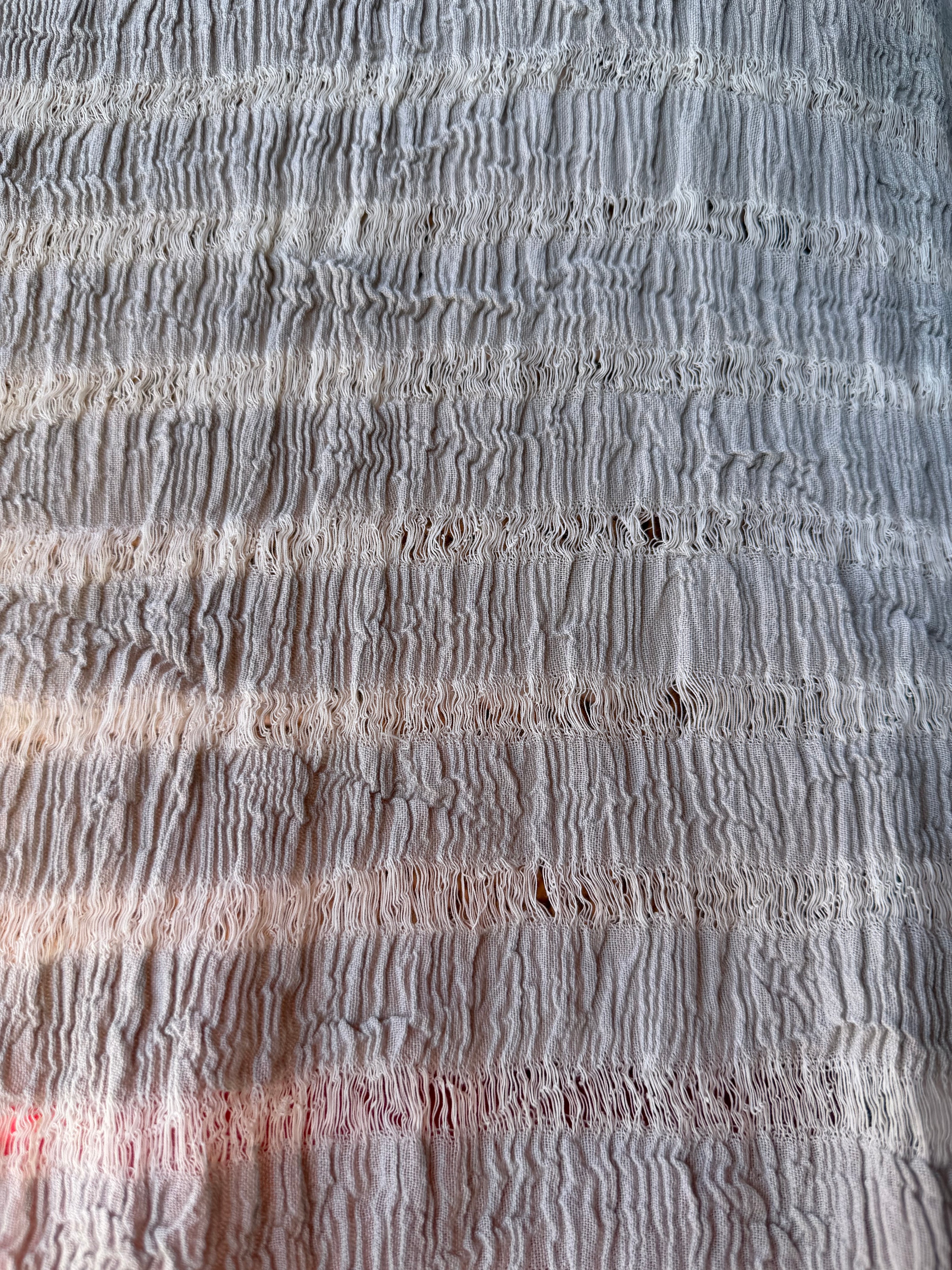 Premium Handwoven Loose Weave Crinkle Cotton Fabric | Resort Wear Textile