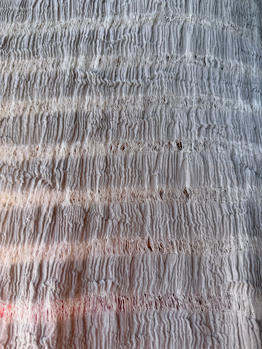 Premium Handwoven Loose Weave Crinkle Cotton Fabric | Resort Wear Textile