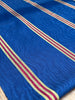 Navy Blue With Striped Pattern Moiré Fabric By The Yard – Luxurious Silk  For Interior Design & Special Sewing Projects. / 24 inches - 60 cm Width