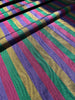 Multi Color Striped Pattern Moiré Fabric By The Yard – Luxurious Silk  For Interior Design & Special Sewing Projects. / 22 inches - 50 cm Width.