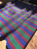 Multi Color Striped Pattern Moiré Fabric By The Yard – Luxurious Silk  For Interior Design & Special Sewing Projects. / 22 inches - 50 cm Width.