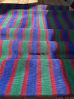 Multi Color Striped Pattern Moiré Fabric By The Yard – Luxurious Silk  For Interior Design & Special Sewing Projects. / 22 inches - 50 cm Width.