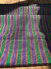 Multi Color Striped Pattern Moiré Fabric By The Yard – Luxurious Silk  For Interior Design & Special Sewing Projects. / 22 inches - 50 cm Width.