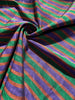Multi Color Striped Pattern Moiré Fabric By The Yard – Luxurious Silk  For Interior Design & Special Sewing Projects. / 22 inches - 50 cm Width.