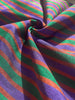 Multi Color Striped Pattern Moiré Fabric By The Yard – Luxurious Silk  For Interior Design & Special Sewing Projects. / 22 inches - 50 cm Width.