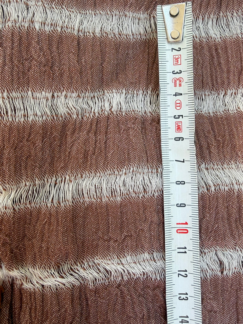 Premium Handwoven Loose Weave Crinkle Cotton Fabric | Resort Wear Textile
