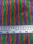Multi Color Striped Pattern Moiré Fabric By The Yard – Luxurious Silk  For Interior Design & Special Sewing Projects. / 22 inches - 50 cm Width.