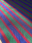 Multi Color Striped Pattern Moiré Fabric By The Yard – Luxurious Silk  For Interior Design & Special Sewing Projects. / 22 inches - 50 cm Width.