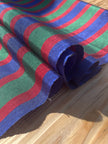 Multi Color Striped Pattern Moiré Fabric By The Yard – Luxurious Silk  For Interior Design & Special Sewing Projects. / 22 inches - 50 cm Width.