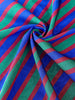 Multi Color Striped Pattern Moiré Fabric By The Yard – Luxurious Silk  For Interior Design & Special Sewing Projects. / 22 inches - 50 cm Width.
